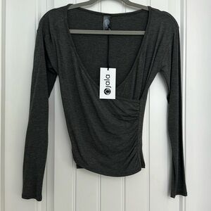 Jala Crossbody Dark Gray Top NWT
